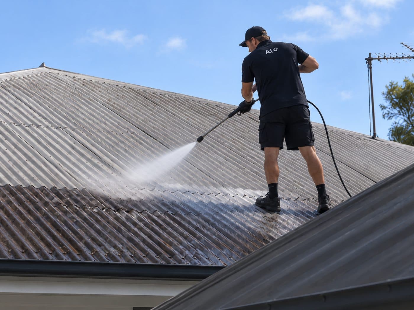 Roof Washing on the Sunshine Coast by A1 Pressure Washing